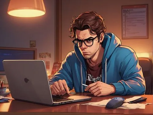 man with a computer,night administrator,cg artwork,computer addiction,game illustration,vector illustration,nerd,computer freak,tutor,freelancer,sci fiction illustration,writer,laptop,the community manager,programmer,online date,tutoring,blogger icon,coder,geek,Illustration,Vector,Vector 19