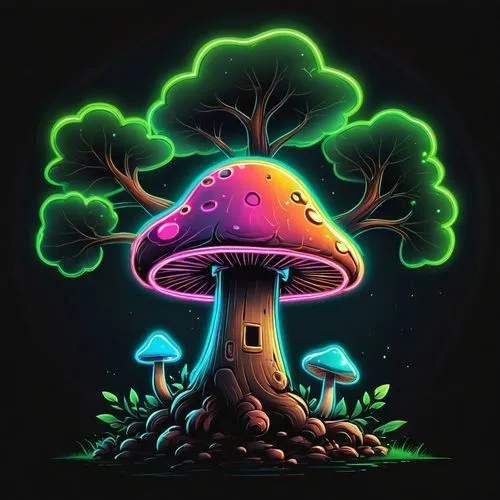 tree mushroom,mushroom landscape,mushroom island,forest mushroom,mushroom type,mushroom,club mushroom,mushrooms,mushroom cloud,magic tree,treehouse,anti-cancer mushroom,medicinal mushroom,cloud mushroom,situation mushroom,toadstool,forest mushrooms,cubensis,agaric,psychedelic art,Illustration,Black and White,Black and White 08