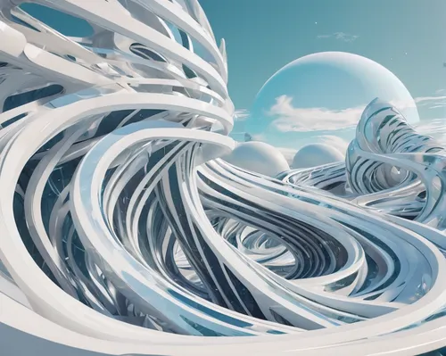 fractal environment,ice planet,panoramical,ice landscape,glass sphere,frozen bubble,fractals art,fluid flow,swirling,frozen soap bubble,ice wall,virtual landscape,ice hotel,mandelbulb,torus,ice ball,wind wave,fractalius,wind edge,futuristic landscape,Conceptual Art,Sci-Fi,Sci-Fi 24