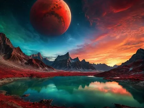 alien planet,red planet,alien world,fire planet,gallifrey,fantasy landscape,gliese,fantasy picture,planet alien sky,exoplanet,barsoom,lunar landscape,planetary,planet mars,futuristic landscape,red sky,planet eart,space art,planetoid,exoplanets,Photography,General,Fantasy