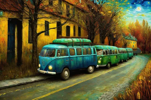 vwbus,schoolbus,school bus,volkswagenbus,trolley bus,trolleybus,bus,trolleybuses,vw bus,vanagon,city bus,camping bus,campervan,minibus,buses,vw van,abandoned bus,the old van,vw camper,street car,Illustration,Abstract Fantasy,Abstract Fantasy 01