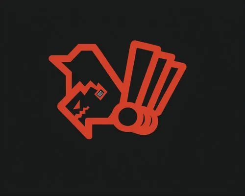 a red paper cutout depicting a rocket and star,warning finger icon,handshake icon,keith haring,soundcloud icon,life stage icon,hand sign,Illustration,Japanese style,Japanese Style 05