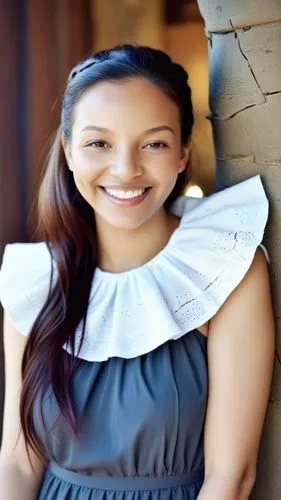 smile,young asian woman leaning against a tree wearing a white blouse,usherette,freema,secretarial,maisuradze,pilipina,lumidee