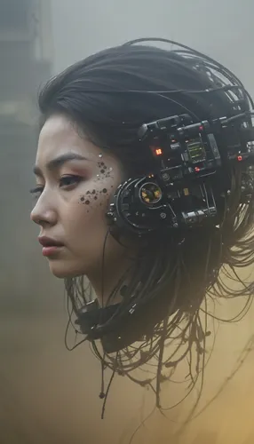 cyberpunk,cyborg,streampunk,artificial hair integrations,bjork,dystopian,cybernetics,futuristic,dystopia,scifi,circuitry,sci fi,biomechanical,wearables,cyberspace,electronic music,science fiction,sci - fi,sci-fi,artificial intelligence