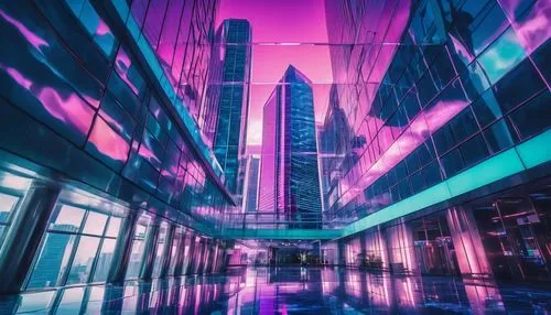 purpleabstract,cybercity,klcc,colorful city,guangzhou,vdara,colored lights,shinjuku,ctbuh,ultraviolet,hypermodern,glass building,futuristic landscape,futuristic art museum,emp,cyberpunk,abstract corporate,tokyo,futuristic architecture,shanghai,Conceptual Art,Sci-Fi,Sci-Fi 28