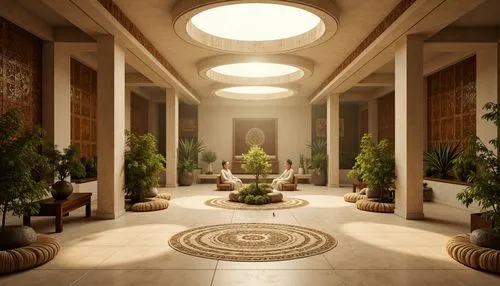 lobby,hotel lobby,amanresorts,3d rendering,cochere,hallway,atriums,entrance hall,3d render,pillars,hotel hall,hammam,render,columns,hallway space,foyer,marble palace,luxury hotel,3d rendered,courtyards