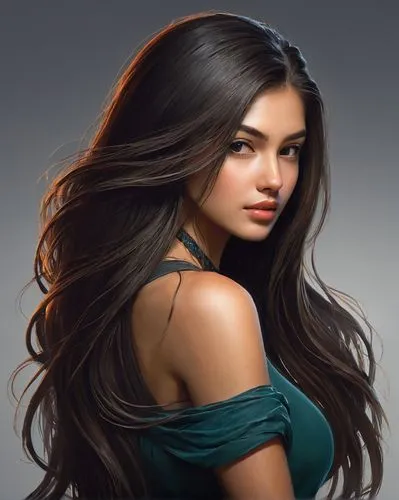 fantasy portrait,eurasian,young woman,persian,girl portrait,romantic portrait,digital painting,portrait background,world digital painting,asian woman,asian semi-longhair,indian girl,female beauty,rapunzel,pretty young woman,beautiful young woman,fantasy art,moana,polynesian girl,romantic look,Conceptual Art,Fantasy,Fantasy 16