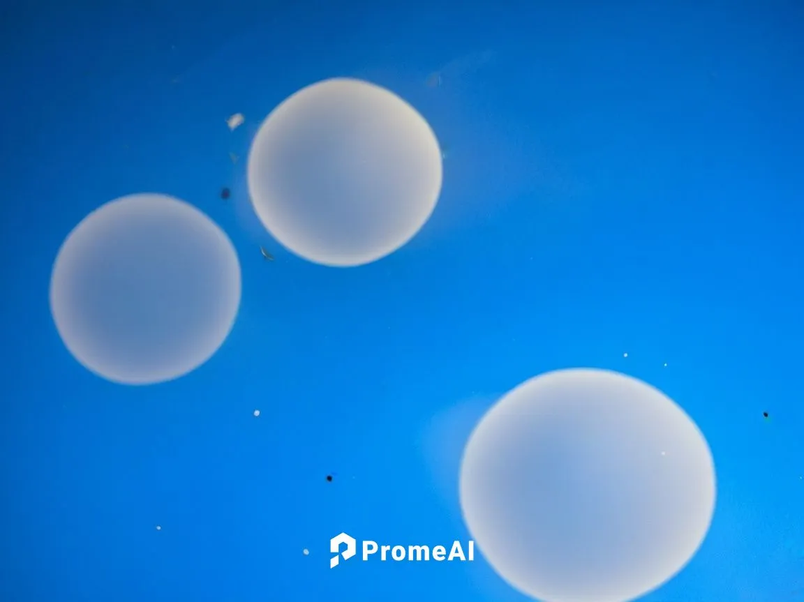 romulus,the bubbles are coming out from behind them,blue spheres,ellipsoids,microspheres,spherules,blue eggs,spheres