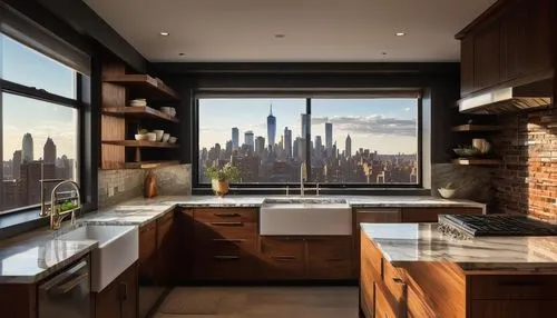 penthouses,tile kitchen,brownstone,manhattan skyline,countertop,modern kitchen,countertops,big kitchen,dark cabinetry,kitchen counter,kitchens,modern kitchen interior,new york skyline,brownstones,kitchen design,tishman,dark cabinets,manhattan,cabinetry,kitchen,Conceptual Art,Oil color,Oil Color 11