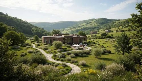 tulou,house in the mountains,beget,house in mountains,jermuk,cryengine,lefay,amanresorts,zumthor,pallars,gandzasar,building valley,render,ecovillages,trebbia,green valley,3d rendering,metsovo,rivendell,vallat