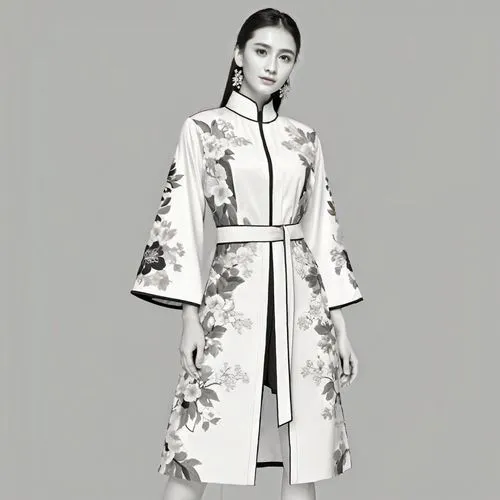 imperial coat,hanbok,shuai jiao,xuan lian,ao dai,coat,chinese style,audrey hepburn,shuanghuan noble,mukimono,long coat,bolero jacket,rou jia mo,kimono,suit of the snow maiden,fashion vector,white coat,asian costume,folk costume,tai qi