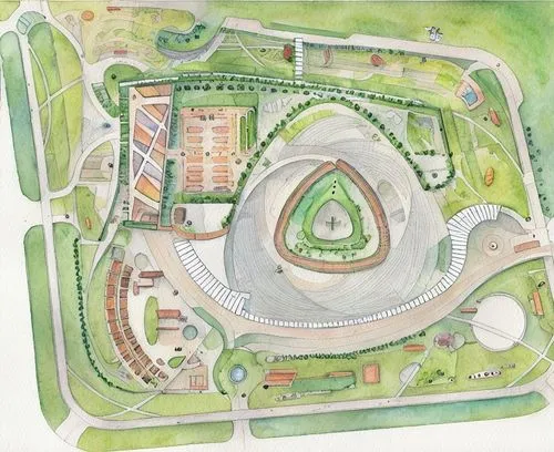 parking building
 garden
,oval forum,kubny plan,race track,horseshoe,nuerburg ring,school design,equestrian center,oval,go kart track,landscape plan,oval track,stadium falcon,north american fraternity