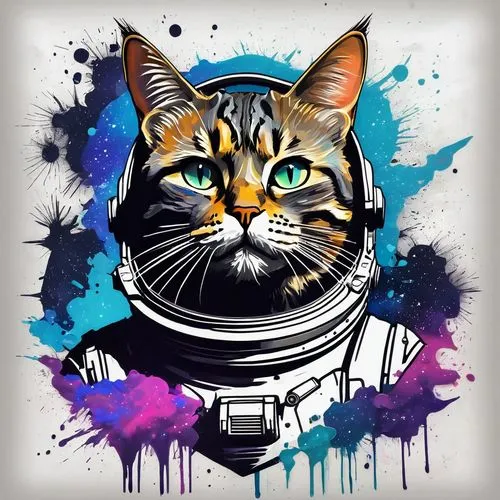 cat vector,astronautic,tabby cat,astronaut,cat warrior,pacitti,cartoon cat,kittinger,spaying,vector art,spayed,cat sparrow,vector illustration,illustrator,neelix,wpap,sci fiction illustration,catmull,vector graphic,cat image,Conceptual Art,Sci-Fi,Sci-Fi 25