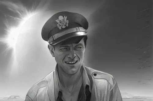 pilot,yuri gagarin,glider pilot,admiral von tromp,medic,helicopter pilot,captain p 2-5,frank sinatra,anzac,usn,naval officer,delta sailor,ww2,captain,skipper,airman,peaked cap,fighter pilot,brown sailor,seafarer,Art sketch,Art sketch,Retro