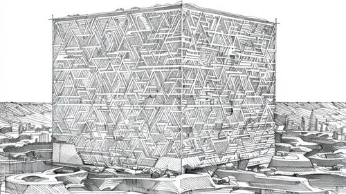 menger sponge,building honeycomb,multi-story structure,tower of babel,reinforced concrete,brick-kiln,cross-section,block shape,high-rise building,nonbuilding structure,dovecote,building rubble,kirrarc