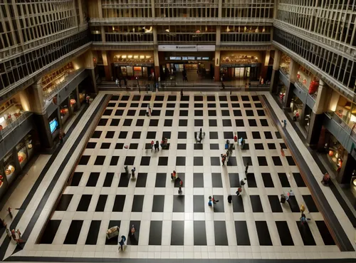 In the lobby of Taipei Station, from an aerial shot, you can see zombies gathering in the hall. The water on the floor reflected the filth that had not been cleaned for a long time. The windows were b