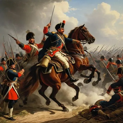 borodino,hessians,napoleonic,hussards,waterloo,hussars,Art,Classical Oil Painting,Classical Oil Painting 10