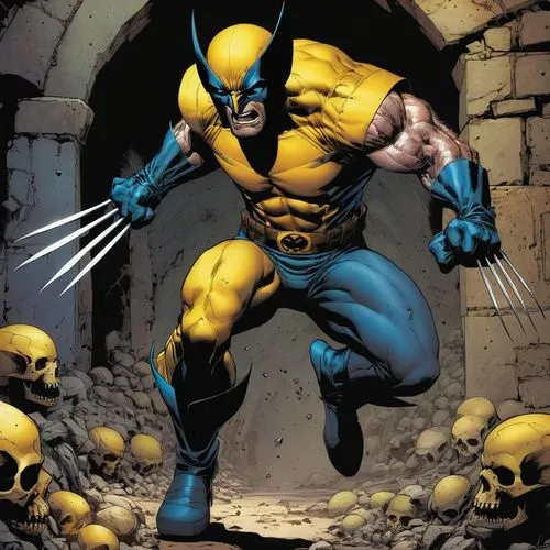 wolverine,adamantium,logan,x men,dematteis,sabretooth,Illustration,Paper based,Paper Based 03