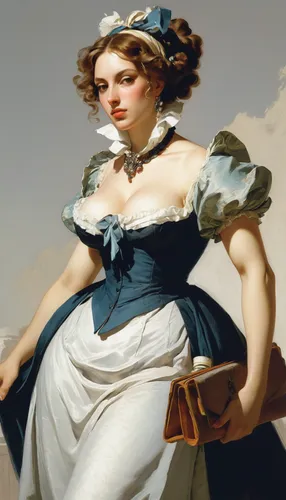 bougereau,woman holding pie,franz winterhalter,rococo,milkmaid,la nascita di venere,the sea maid,queen anne,girl with cloth,woman with ice-cream,portrait of a woman,young woman,a girl in a dress,hoopskirt,jane austen,white lady,overskirt,portrait of a girl,artemisia,girl in a long dress,Art,Classical Oil Painting,Classical Oil Painting 40