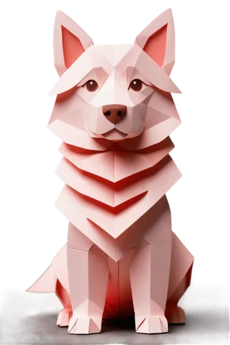 low-poly,dog illustration,pink cat,canidae,low poly,inari,animal figure,shiba,pink vector,dhole,kishu,kitsune,redfox,canine rose,the french bulldog,akita,child fox,paper art,chinese imperial dog,3d model,Unique,Paper Cuts,Paper Cuts 03