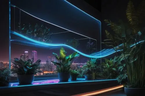 vivarium,bioluminescent,electroluminescent,aquarium,futuristic landscape,terrarium,ambient lights,aquariums,neon cocktails,biophilia,virtual landscape,fluorescents,futuristic art museum,neon light,neon lights,light paint,tropica,windowsill,neon drinks,seaquarium,Photography,Artistic Photography,Artistic Photography 02