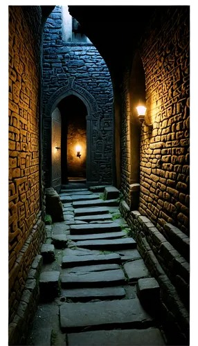 stone stairway,stone stairs,crypt,catacombs,stone oven,dungeon,cellar,the threshold of the house,the mystical path,stairway,passage,wine cellar,stone lamp,winding steps,burial chamber,entry path,medieval architecture,outside staircase,landscape lighting,basement,Illustration,Retro,Retro 24