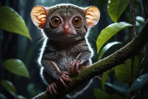 mouse lemur,ring-tailed,marmoset,tamarin,aye-aye,madagascar,lemur,long-eared,african bush squirrel,animal portrait,uakari,ears,slow loris,big ears,pygmy slow loris,long eared,mouse eared bat,dormouse,cute animal,tropical bat,Illustration,Realistic Fantasy,Realistic Fantasy 15