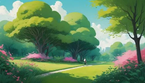 springtime background,meadow in pastel,spring background,landscape background,forest landscape,fairy forest,cartoon forest,forest background,forest path,small landscape,mushroom landscape,forest road,forest glade,green meadow,meadow landscape,blooming field,forest,backgrounds,green forest,clover meadow,Illustration,Paper based,Paper Based 07