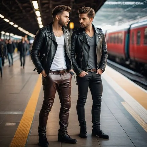 men's wear,partnerlook,men clothes,fashion models,boys fashion,models,menswear,male model,street fashion,male youth,leather boots,man's fashion,london underground,photo shoot for two,skinny jeans,modern style,trackers,men sitting,men's,ripped jeans,Photography,General,Natural