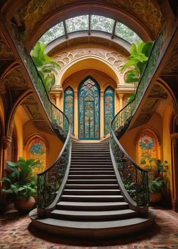 conservatory,chhatris,staircase,escaleras,atriums,outside staircase,staircases,stairway,escalera,entryway,philbrook,naples botanical garden,entranceway,cochere,hacienda,guastavino,glyptotek,winter garden,water palace,entranceways,Art,Artistic Painting,Artistic Painting 38