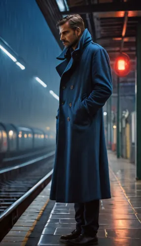 overcoat,coat,long coat,trench coat,man with umbrella,old coat,abel,the train,raincoat,detective,the girl at the station,harlem,coat color,luther,metro,blue rain,black coat,hd wallpaper,raindops,smoki