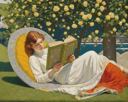 idyll,girl in the garden,relaxing reading,child with a book,girl lying on the grass,reading,girl studying,woman eating apple,girl picking apples,lilian gish - female,magnolia,girl in flowers,read a book,jane austen,women's novels,barbara millicent roberts,orange blossom,in the garden,still life of spring,open book,Illustration,Black and White,Black and White 20