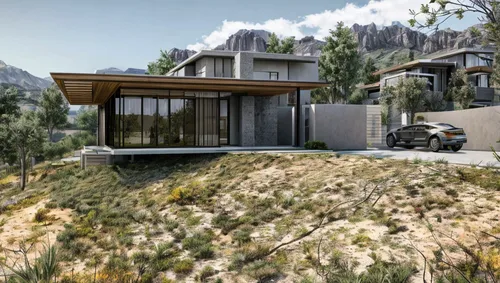 house in the mountains,house in mountains,dunes house,modern house,eco-construction,3d rendering,mid century house,build by mirza golam pir,residential house,the cabin in the mountains,luxury home,cha