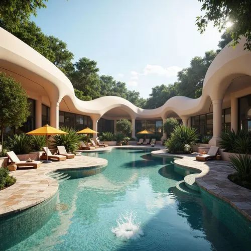 pool house,holiday villa,luxury property,outdoor pool,mustique,3d rendering,swimming pool,tropical house,pool bar,luxury home,amanresorts,bungalows,holiday complex,dorne,luxury hotel,tropical island,render,masseria,beverly hills,resort