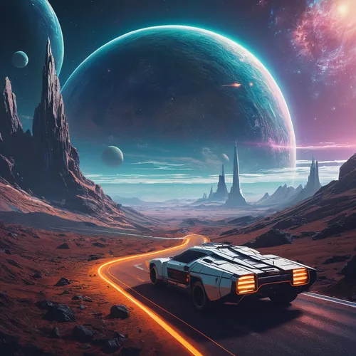 futuristic landscape,moon car,gas planet,space art,space voyage,alien planet,science fiction,sci fiction illustration,alien world,sci - fi,sci-fi,scifi,mission to mars,space,3d car wallpaper,sci fi,space port,extraterrestrial life,lunar landscape,exoplanet,Photography,Documentary Photography,Documentary Photography 16