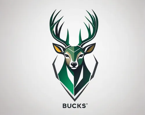 Design a minimalistic bucks logo that blends simplicity and sophistication.,bucks,buck antlers,buck,blackbuck,waterbuck,springbok,manchurian stag,whitetail buck,deer bull,deer illustration,deer,elks,d