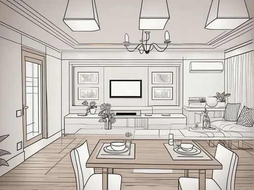 dining room,breakfast room,kitchen design,sketchup,home interior,kitchen interior,Design Sketch,Design Sketch,Outline