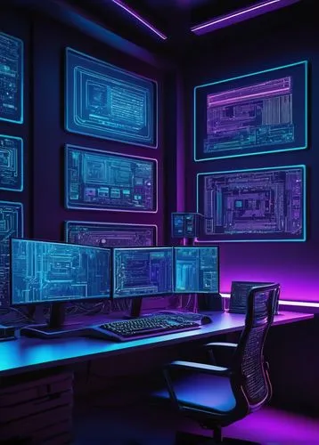 computer room,cyberscene,cyberpunk,the server room,cybertown,purple wallpaper,cyberspace,ufo interior,cyberpatrol,cyberia,computerized,computer workstation,3d background,synth,cybercity,neon human resources,cartoon video game background,spaceship interior,cyber,modern office,Illustration,Vector,Vector 15