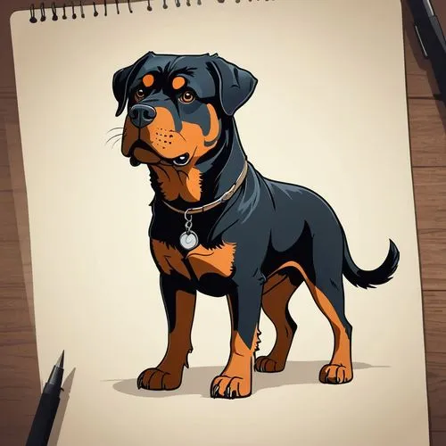 rottweiler,dog illustration,doberman,gordon setter,dog drawing,dobermann,german pinscher,pinscher,dachshund yorkshire,beauceron,dog cartoon,austrian pinscher,miniature pinscher,black and tan terrier,dachshund,toy manchester terrier,bloodhound,greater swiss mountain dog,black and tan coonhound,manchester terrier,Illustration,Children,Children 04