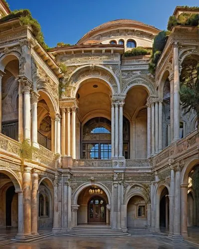 dolmabahce,villa cortine palace,marble palace,villa balbiano,casalesi,villa d'este,mansion,palermo,villa balbianello,palacio,mirogoj,palazzo barberini,bramante,paradores,parador,palazzo,belek,water palace,galesi,villa borghese,Illustration,Retro,Retro 03