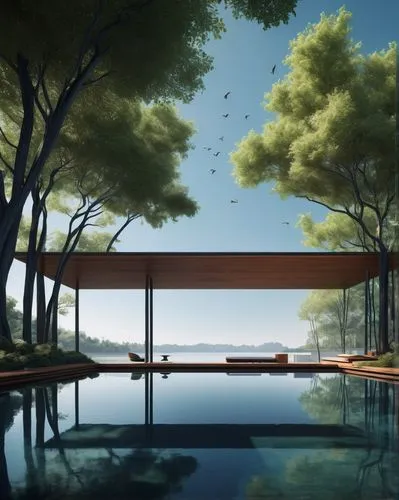 infinity swimming pool,amanresorts,background design,pool house,outdoor pool,backgrounds,virtual landscape,swimming pool,mirror house,neutra,floating stage,landscape background,teahouse,aqua studio,poolroom,pool bar,roof landscape,sorrentino,dreamhouse,tsukihime,Illustration,Realistic Fantasy,Realistic Fantasy 05