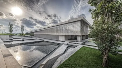 concrete, brasilia, cobogo, trees, greenery, ,soumaya museum,archidaily,tempodrom,christ chapel,water wall,modern architecture,reflecting pool,futuristic art museum,chancellery,mirror house,japanese a