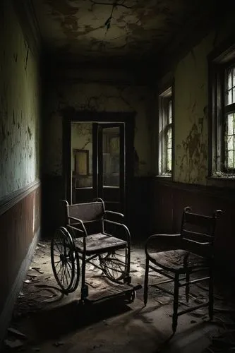 abandoned room,abandoned places,abandoned place,luxury decay,abandoned,asylum,derelict,disused,urbex,abandoned house,assay office in bannack,empty interior,nursing home,waiting room,bannack,abandonded,old chair,retirement home,dilapidated,lost places,Art,Artistic Painting,Artistic Painting 06