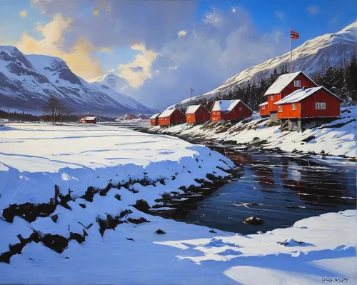 nordland,winter landscape,snow landscape,greenland,norway,norway nok,snowy landscape,northern norway,thermokarst,christmas landscape,scandinavia,graeme strom,fjords,snow scene,lofoten,nordic christmas,nordic,winter lake,hamnoy,flåm,Conceptual Art,Fantasy,Fantasy 15