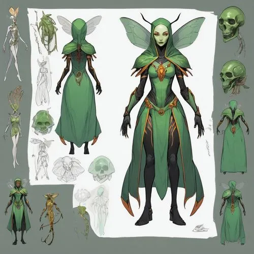 insectoid dress,insectoid,ciorbea,dryads,archdruid,shagbark,dryad,greenwillow,mantodea,elven,viriathus,escheveria,caiera,illithids,mantis,druidic,sylph,kanaya,maramba,infusoria,green skin,Unique,Desig