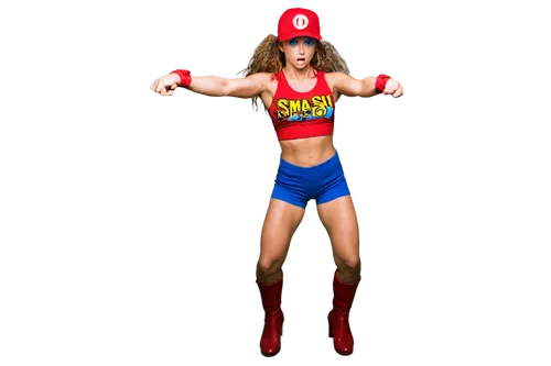 super mario,super heroine,super woman,wonderwoman,muscle woman,mario,halloween costume,wonder woman,super hero,red super hero,super mario brothers,superhero,wonder woman city,mario bros,costume hat,lasso,macho,super power,halloween costumes,costume,Illustration,American Style,American Style 10