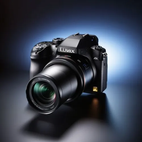 LUMIX CAMERA WITH BLACK DARK BACKGROUND WITH LIGHT,a po that is being taken on a camera,lumix,slr camera,technikon,sony alpha 7,canon 5d mark ii,lensbaby,Photography,General,Realistic