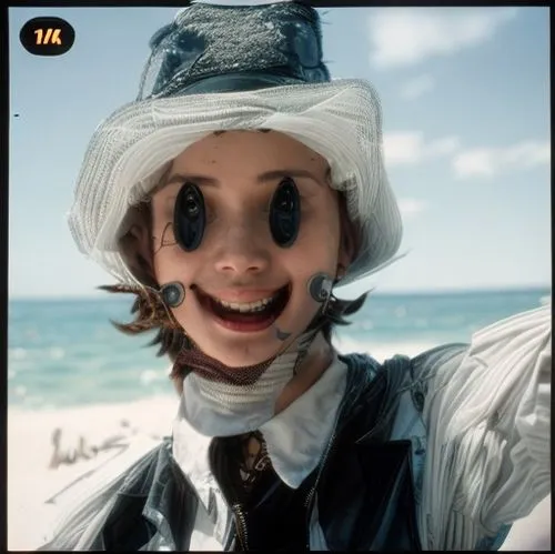 pippi longstocking,lubitel 2,pierrot,triggerfish-clown,ventriloquist,pinocchio,sand eel,mime artist,mime,head stuck in the sand,nose doctor fish,fish eye,raggedy ann,anchovy,pilgrim,sea devil,hatter,r