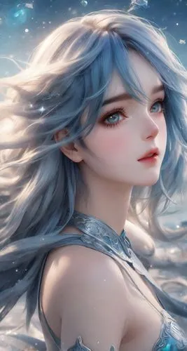 the snow queen,winterblueher,ice queen,white rose snow queen,mermaid background,elsa,azura,icea,amalthea,ice princess,amphitrite,jaina,lyria,eira,nereids,ashe,winter background,naiad,sedna,show off aurora,Photography,Realistic