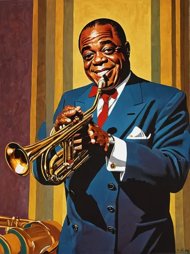 LOUIS ARMSTRONG,trumpeter,jack roosevelt robinson,drawing trumpet,jazz,trombone player,trombonist,trumpet player,jazz it up,marsalis,trumpet,man with saxophone,trombone,art tatum,saxophone playing man